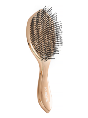 Многофункциональная расческа для распутывания, массажа и мытья кожи головы, Золотая Solomeya Wonder scalp brush,Golden, 1 шт